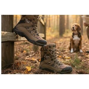 Wolverine Hunting Boots Mens Camo Gore-Tex 600g Thinsulate W05605 Size 9.5M
